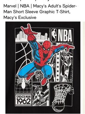 Marvel Kids Spider-Man Pajama Top - Black, Red & Blue